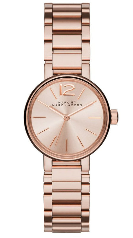 Buy Shop Marc Jacobs Peggy Rose Gold Dial Rose Gold Steel Strap Watch for Women - MBM3406 USA Online