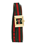Buy Shop Gucci G-Frame Multicolored Dial Two Tone Nylon Strap Watch For Women - YA128527 USA Online