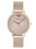 Buy Shop Emporio Armani Kappa Pink Dial Pink Mesh Bracelet Watch For Women - AR11129 USA Online
