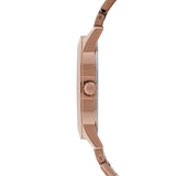 Buy Shop Michael Kors Hartman Rose Gold Dial Rose Gold Steel Strap Watch For Women - MK3491 USA Online