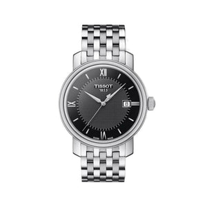 Buy Shop Tissot Bridgeport Black Dial Silver Steel Strap Watch For Women - T097.010.11.058.00 USA Online
