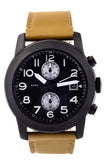 Buy Shop Marc Jacobs Larry Chronograph Black Dial Brown Leather Strap Watch for Men - MBM5053 USA Online