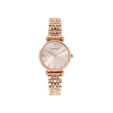 Emporio Armani T-Bar Gianni Rose Gold Dial Rose Gold Steel Strap Watch For Women - AR11059