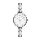 Marc Jacobs Sally White Dial Silver Stainless Steel Watch for Women - MBM8642