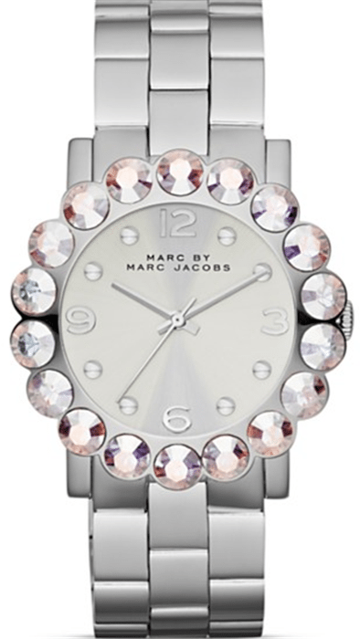 Buy Shop Marc Jacobs Amy Silver Dial Silver Steel Strap Watch for Women - MBM3222 USA Online
