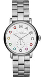 Buy Shop Marc Jacobs Marc White Dial Silver Steel Strap Watch for Women - MBM3420 USA Online