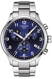 Buy Shop Tissot T Sport Chrono XL Classic Blue Dial Silver Steel Strap Watch For Men - T116.617.11.047.01 USA Online
