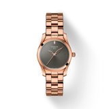 Buy Shop Tissot T Wave Anthracite Dial Rose Gold Steel Strap Watch For Women - T112.210.33.061.00 USA Online