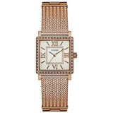 Buy Shop Guess Highline Off White Dial Rose Gold Stainless Steel Mesh Strap Watch For Women - W0826L3 USA Online