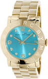 Buy Shop Marc Jacobs Amy Blue Dial Gold Steel Strap Watch for Women - MBM3220 USA Online