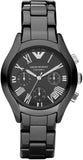 Buy Shop Emporio Armani Black Ceramic Dial Ceramic Strap Watch For Women - AR1401 USA Online