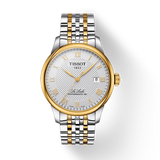 Buy Shop Tissot T Classic Le Locle Powermatic 80 Silver Dial Two Tone Steel Strap Watch For Men - T0064072203301 USA Online