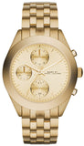 Buy Shop Marc Jacobs Peeker Chronograph Gold Dial Gold Steel Strap Watch for Women - MBM3393 USA Online
