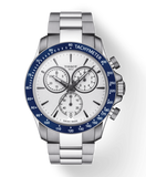 Buy Shop Tissot V8 Quartz T Sport Chronograph White Dial Silver Steel Strap Watch For Men - T106.417.11.031.00 USA Online