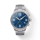 Buy Shop Tissot T Sport Chrono XL Chronograph Blue Dial Silver Steel Strap Watch For Men - T116.617.11.047.00 USA Online