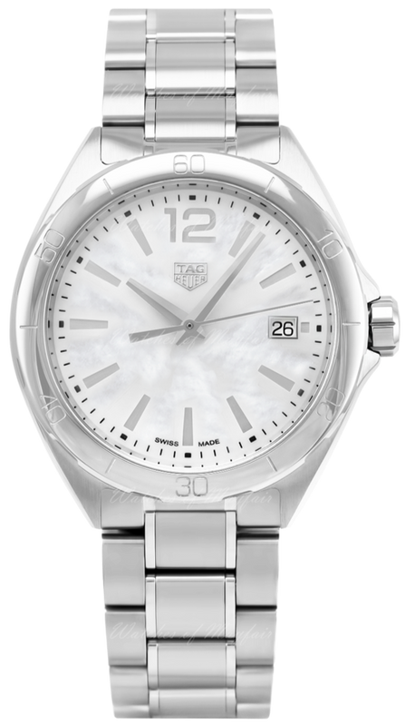 Buy Shop Tag Heuer Formula 1 Mother of Pearl White Dial Silver Steel Strap Watch for Women - WBJ1318.BA0666 USA Online