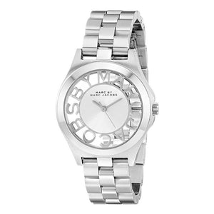 Buy Shop Marc Jacobs Henry White Dial Silver Steel Strap Watch for Women - MBM3291 USA Online