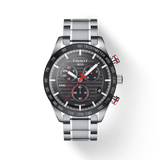 Buy Shop Tissot T Sport PRS 516 Chronograph Black Dial Silver Steel Strap Watch For Men - T100.417.11.051.01 USA Online