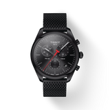 Buy Shop Tissot T Classic PR 100 Chronograph Black Dial Black Mesh Bracelet Watch For Men - T101.417.33.051.00 USA Online