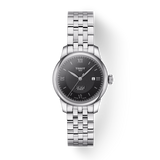 Buy Shop Tissot Le Locle Automatic Lady Black Dial Silver Steel Strap Watch For Women - T006.207.11.058.00 USA Online