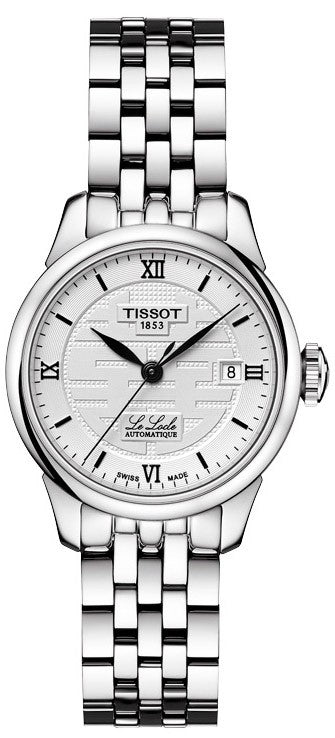 Buy Shop Tissot Le Locle Automatic Double Happiness Lady Silver Dial Silver Steel Strap Watch For Women - T41.1.183.35 USA Online