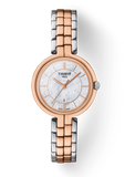 Tissot T Lady Flamingo Lady Mother of Pearl Dial Two Tone Steel Strap Watch For Women - T094.210.22.111.00