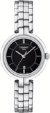 Tissot T Trend Flamingo Black Dial Silver Steel Strap Watch For Women - T094.210.11.051.00