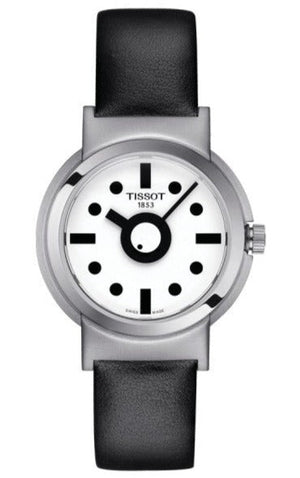 Buy Shop Tissot Heritage Memphis Lady White Dial Black Rubber Strap Watch For Women - T120.210.17.011.00 USA Online