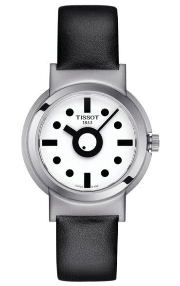 Buy Shop Tissot Heritage Memphis Lady White Dial Black Rubber Strap Watch For Women - T120.210.17.011.00 USA Online