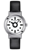 Buy Shop Tissot Heritage Memphis Lady White Dial Black Rubber Strap Watch For Women - T120.210.17.011.00 USA Online