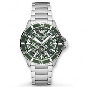 Buy Shop Emporio Armani Diver Automatic Green Dial Silver Steel Strap Watch For Men - AR60061 USA Online