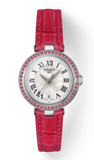 Buy Shop Tissot Bellissima Small Lady Diamonds Mother of Pearl Dial Red Leather Strap Watch For Women - T126.010.66.113.00 USA Online