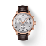 Buy Shop Tissot Chrono XL Classic Silver Dial Brown Leather Strap Watch For Men - T116.617.36.037.00 USA Online