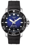 Tissot Seastar 1000 Powermatic 80 Blue Dial Black Rubber Strap Watch For Men - T120.407.17.041.00