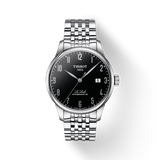 Buy Shop Tissot Le Locle Powermatic 80 Black Dial Silver Steel Strap Watch For Men - T006.407.11.052.00 USA Online