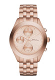 Buy Shop Marc Jacobs Peeker Chronograph Rose Gold Dial Rose Gold Steel Strap Watch for Women - MBM3394 USA Online