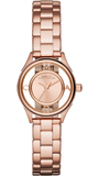 Buy Shop Marc Jacobs Tether Transparent Rose Gold Dial Rose Gold Steel Strap Watch for Women - MBM3417 USA Online