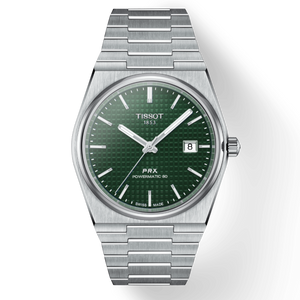 Buy Shop Tissot PRX Powermatic 80 Green Dial Silver Steel Strap Watch For Men - T137.407.11.091.00 USA Online
