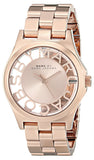 Buy Shop Marc Jacobs Henry Rose Gold Dial Rose Gold Steel Strap Watch for Women - MBM3293 USA Online