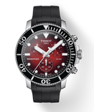 Buy Shop Tissot Seastar 1000 Chronograph Red Dial Black Rubber Strap Watch For Men - T120.417.17.421.00 USA Online