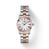 Buy Shop Tissot T Wave Mother of Pearl Dial Two Tone Steel Strap Watch For Women - T112.210.22.113.01 USA Online