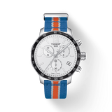 Buy Shop Tissot Quickster Chronograph NBA New York Kicks White Dial Multicolored Nato Strap Watch For Men - T095.417.17.037.06 USA Online