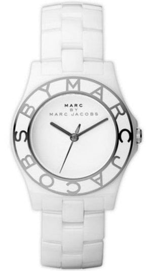 Buy Shop Marc Jacobs Marc White Dial White Ceramic Strap Watch for Women - MBM9500 USA Online