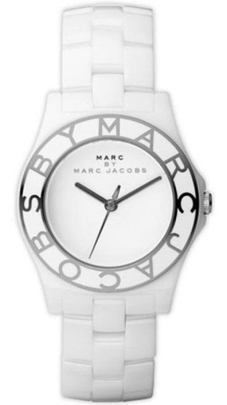 Buy Shop Marc Jacobs Marc White Dial White Ceramic Strap Watch for Women - MBM9500 USA Online