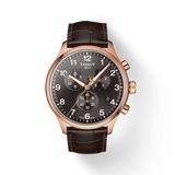 Buy Shop Tissot Chrono XL Black Dial Brown Leather Strap Watch For Men - T116.617.36.057.01 USA Online