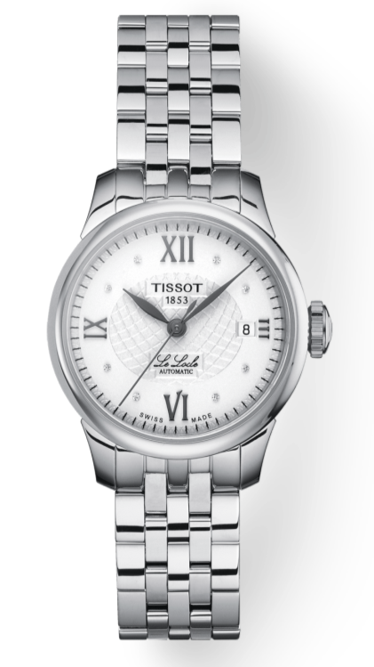 Buy Shop Tissot Le Locle Automatic Lady Silver Dial Silver Steel Strap Watch For Women - T41.1.183.16 USA Online