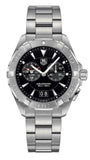 Buy Shop Tag Heuer Aquaracer Quartz Black Dial Silver Steel Strap Watch for Men - WAY111Z.BA0928 USA Online