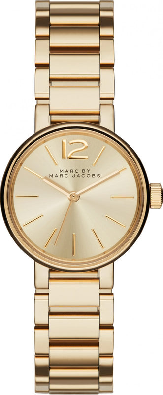 Buy Shop Marc Jacobs Peggy Gold Dial Gold Steel Strap Watch for Women - MBM3405 USA Online