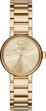 Buy Shop Marc Jacobs Peggy Gold Dial Gold Steel Strap Watch for Women - MBM3405 USA Online