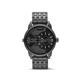 Buy Shop Diesel Mini Daddy Dual Time Black Dial Black Stainless Steel Strap Watch For Men - DZ7316 USA Online
